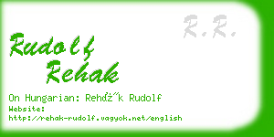 rudolf rehak business card